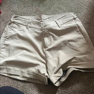 Free Fly Bamboo Utility Shorts Womens Small Tan Khaki Casual Active Stretch